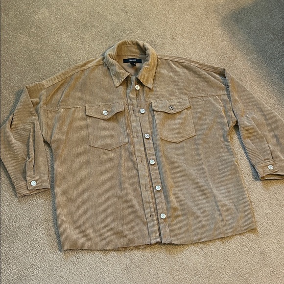 Forever 21 Tops - Forever 21 tan corduroy shirt jacket